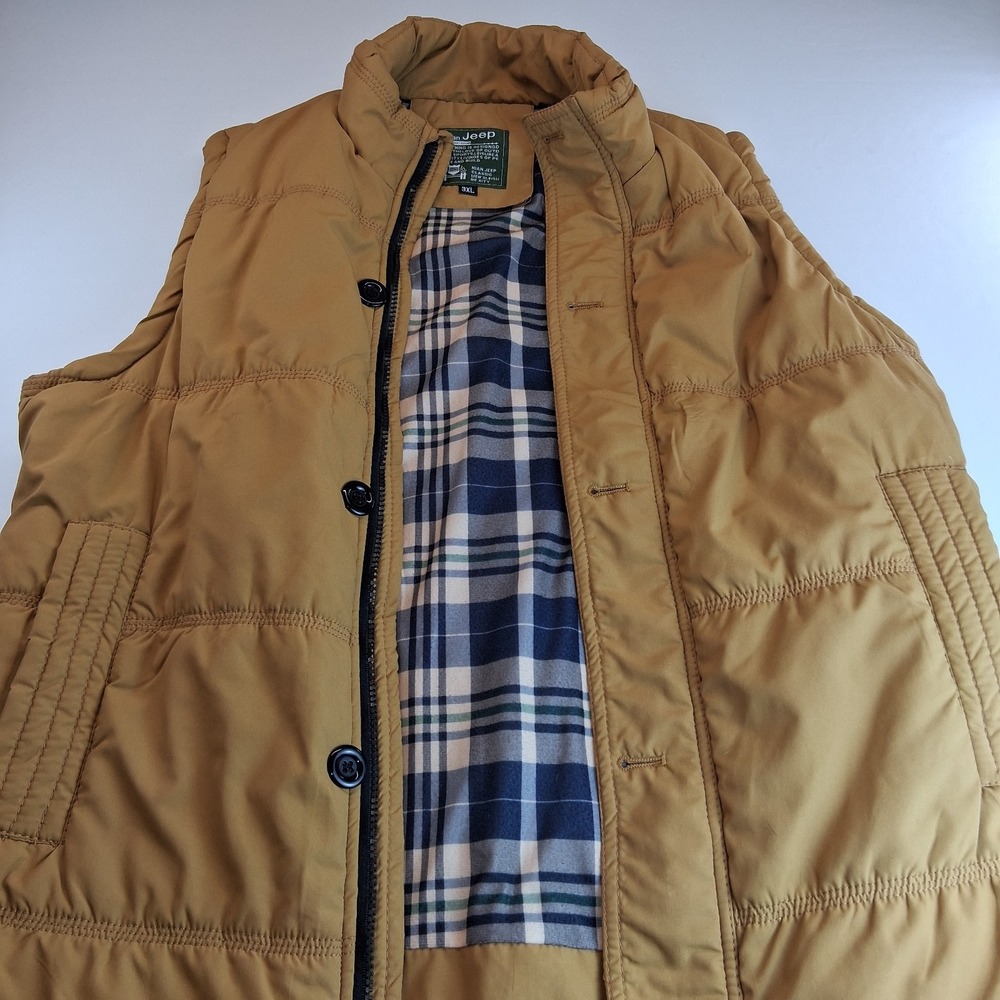 JEEP PUFFER VEST 3 XL TAN